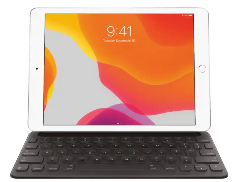 Apple - Smart Keyboard for iPad (7th Generation), iPad 10.2" (9th Generation), iPad Air (3rd Generation), and 10.5-inch iPad Pro - Black